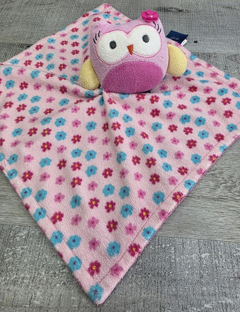 Pink Falls Creek Owl Infant Baby Security Blanket Lovey Crib Animal Plush bin5